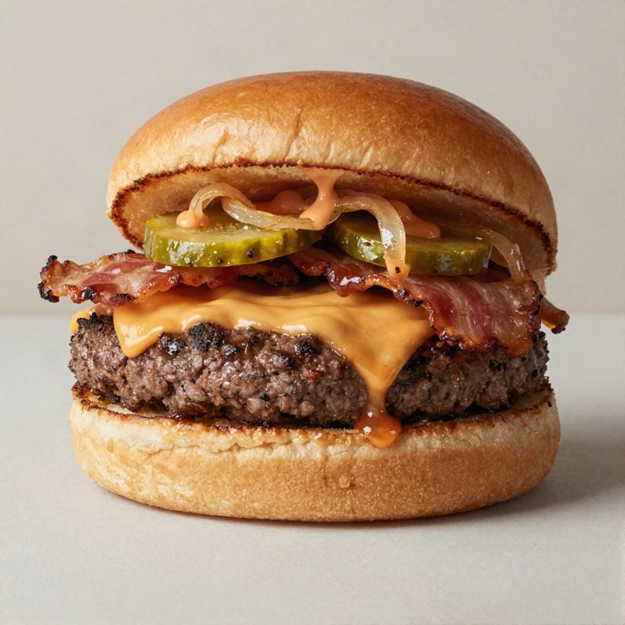 BBQ Bacon con papas fritas